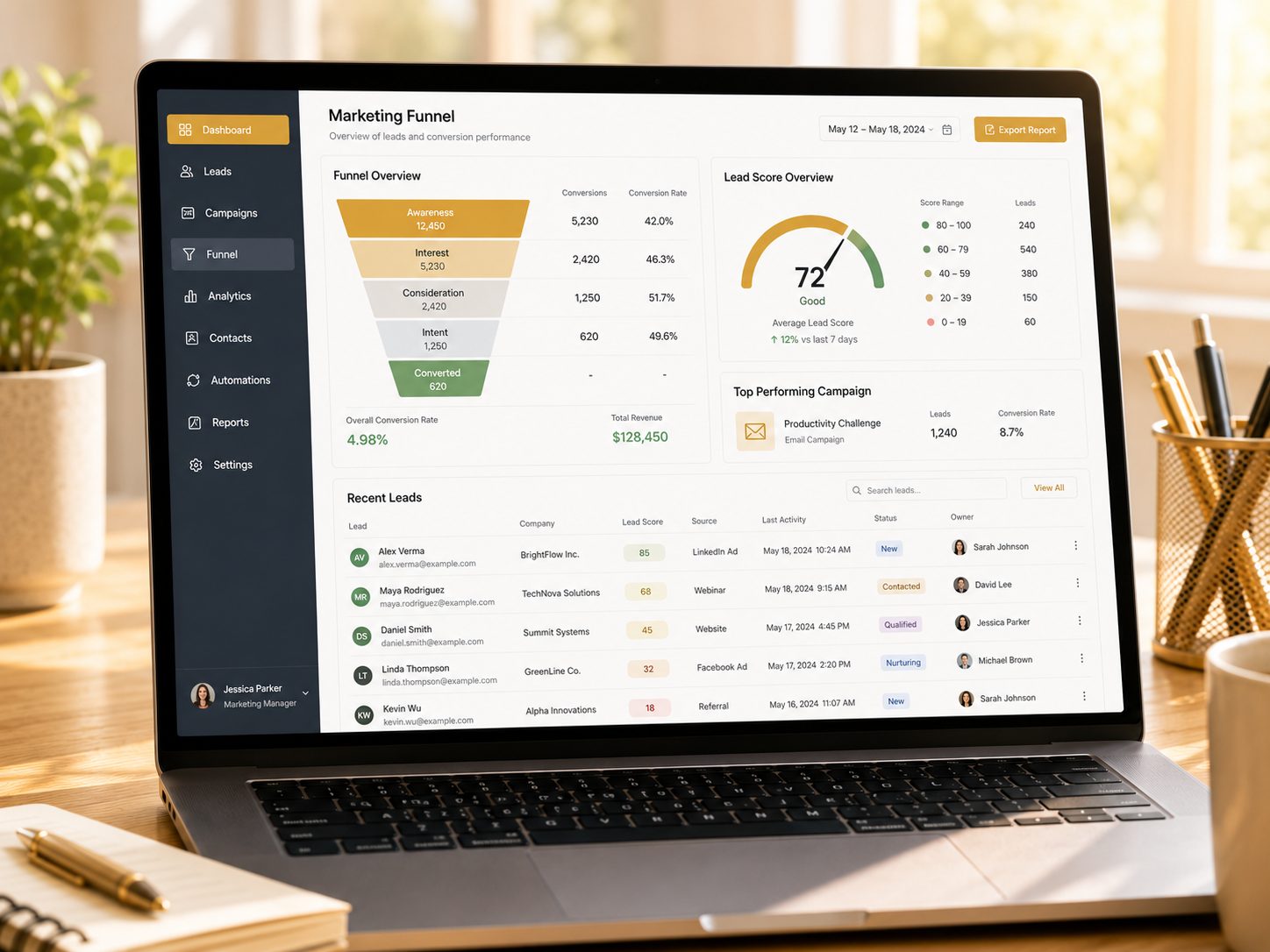 Illustration of Marketing Automation & Lead Scoring